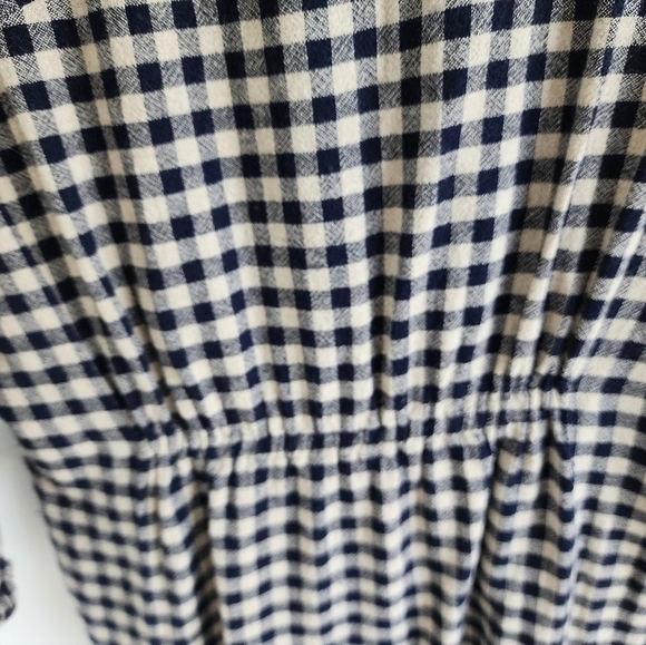 Zara Basic Tunic Black and Tan Checkered Size Medium Women's - Picture 8 of 11